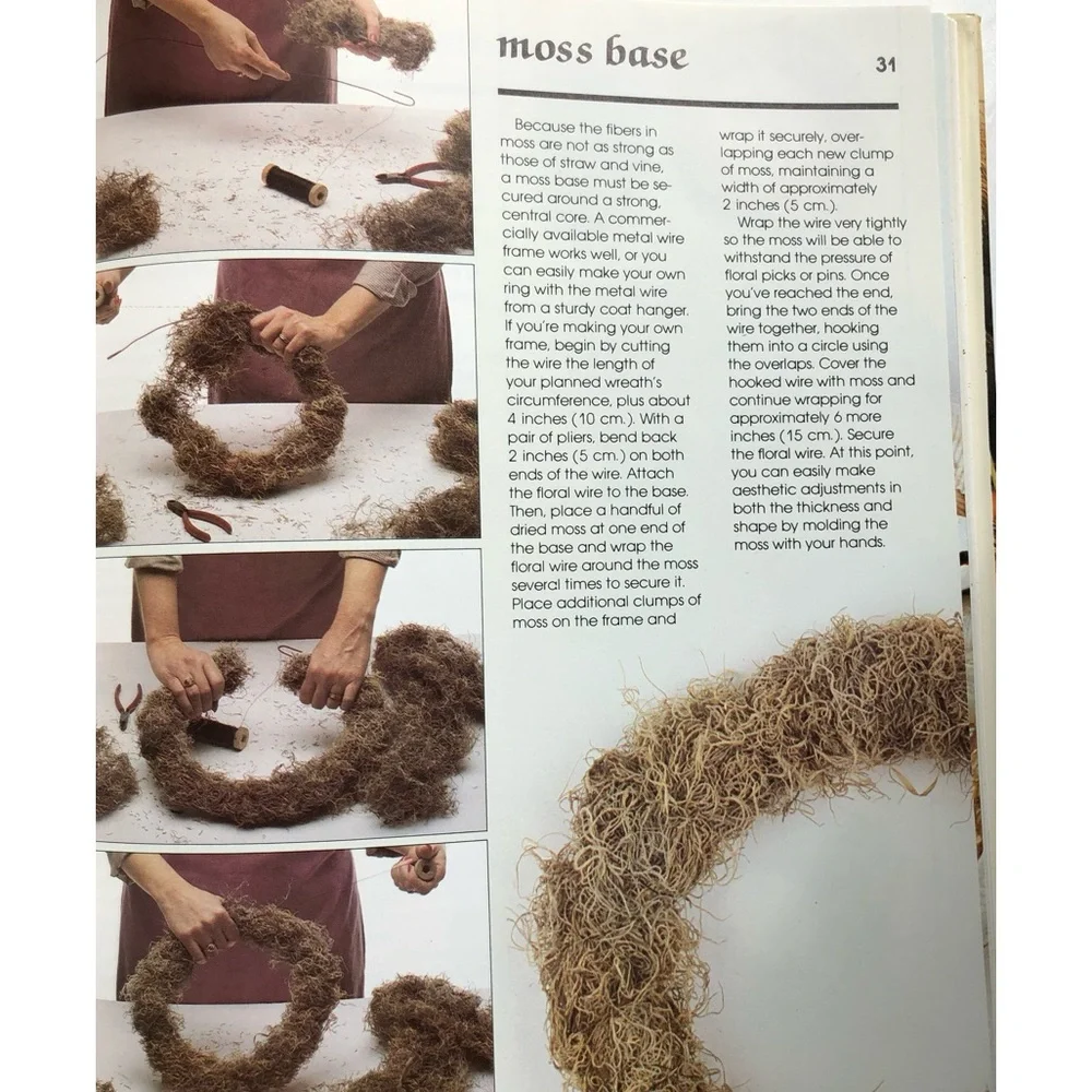 Vintage 1988 The Wreath DIY Hardcover Book - Picture 6 of 10